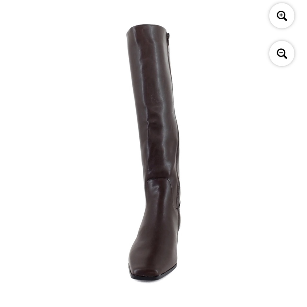 Madden Girl Dark Brown Heeled Boots - Picture 8 of 11